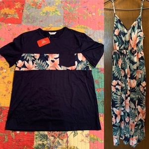 His&Hers Bundle: Maxi-Dress + Matching T-Shirt 🌿